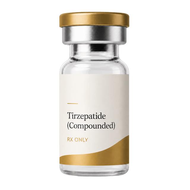 Compounded tirzepatide vial